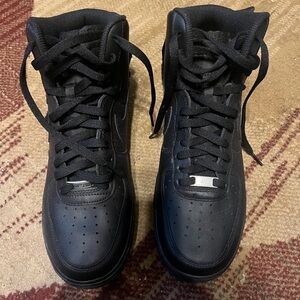Air force black high tops